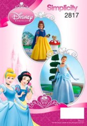 2817 SNOW WHITE, CINDERELLA COSTUME PATTERN 3-6,7-14, -ADLT 6-18